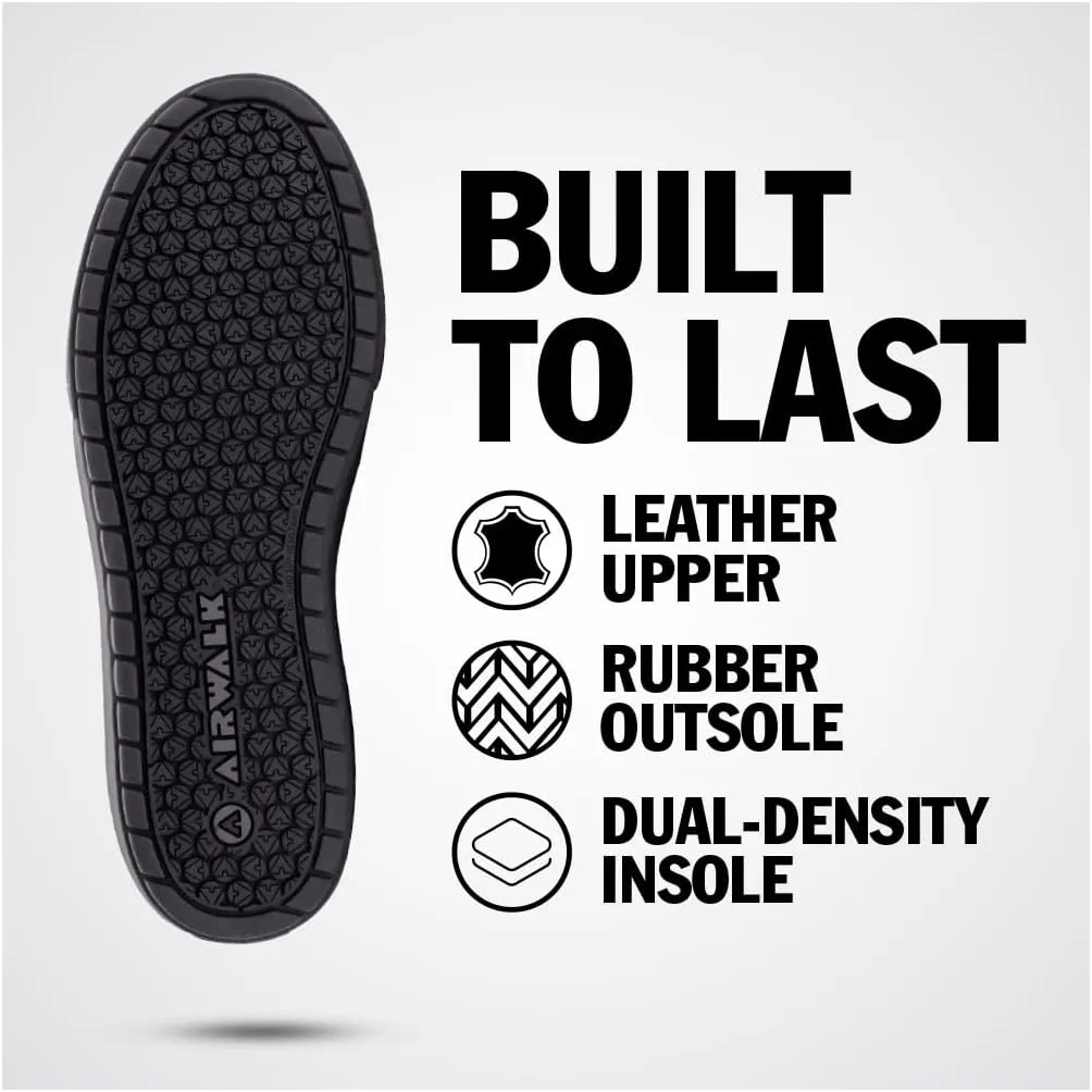 Airwalk Phat A Low Safety Shoes for Men - Non-Slip, Composite Toe, Electrical Hazard Work Footwear