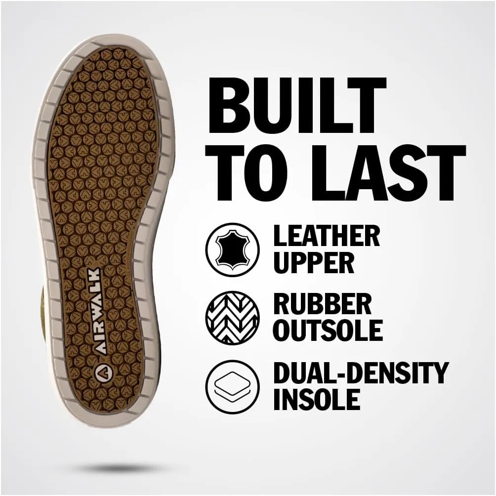 Airwalk Phat A Low Safety Shoes for Men - Non-Slip, Composite Toe, Electrical Hazard Work Footwear