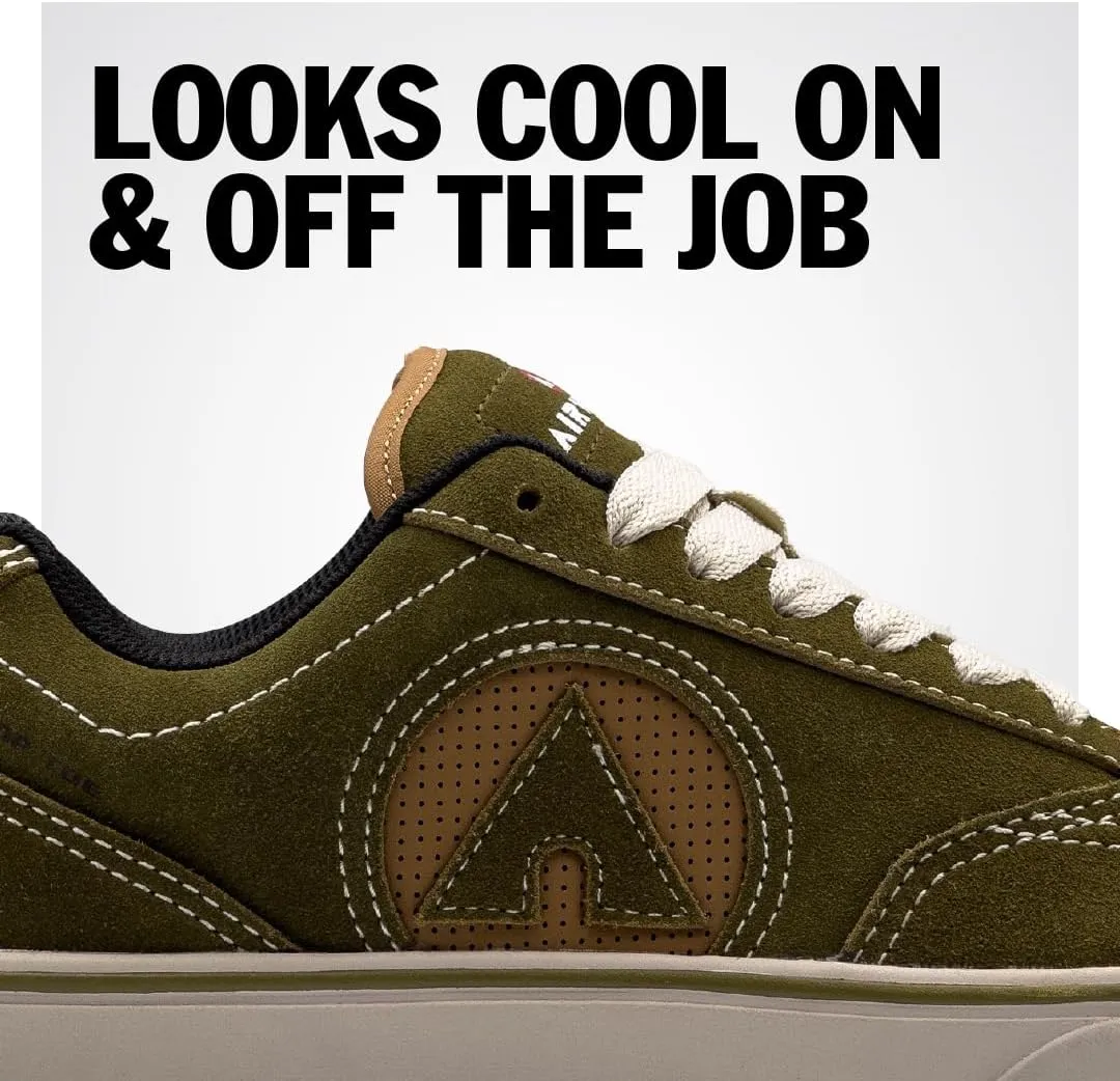 Airwalk Phat A Low Safety Shoes for Men - Non-Slip, Composite Toe, Electrical Hazard Work Footwear