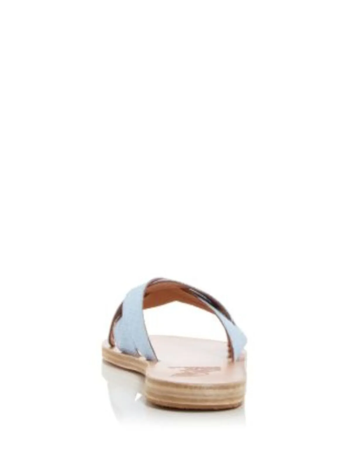ANCIENT GREEK SANDALS Womens Light Blue Braided Arachne Round Toe Slip On Slide Sandals Shoes