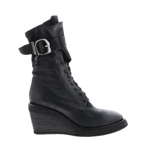 A.S.98 Thatcher A30210-201 Womens Black Leather Casual Dress Boots