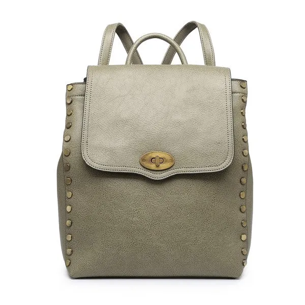 Beverly Hills Studded Backpack Purse