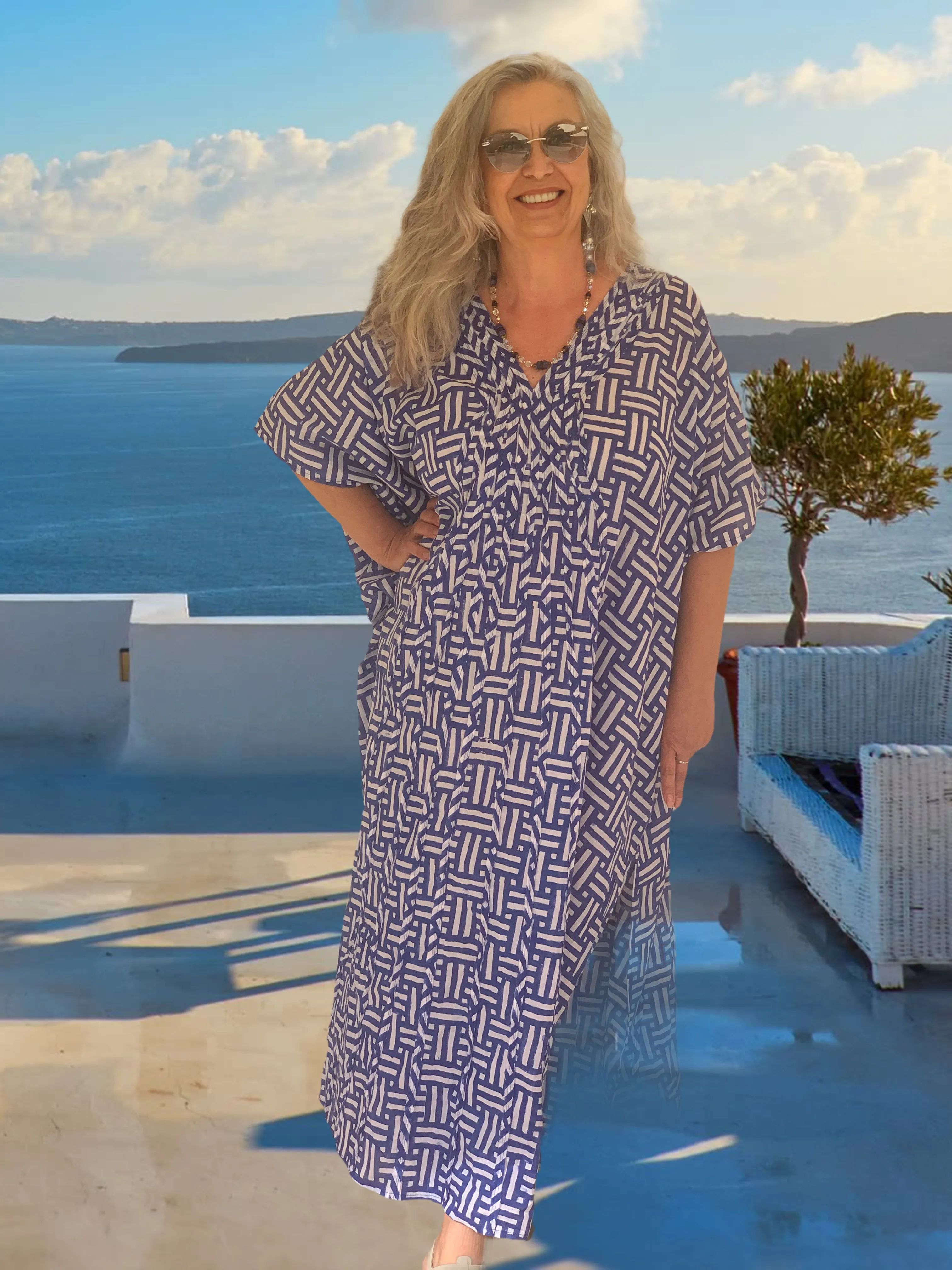Bodrum kaftan  Blue new 2024