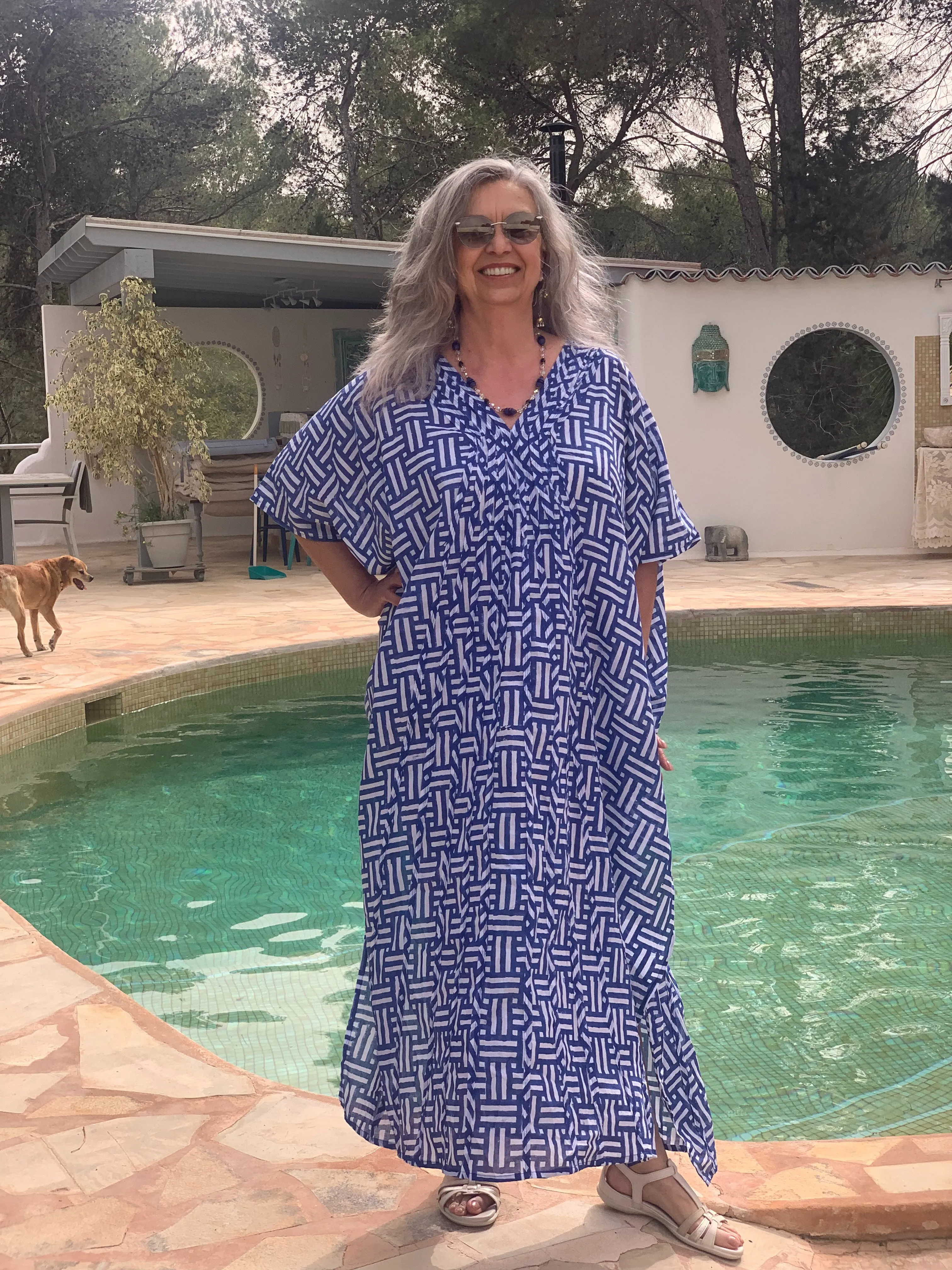 Bodrum kaftan  Blue new 2024