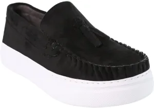 Boys?? Platform Suede Loafers Slip-On Moccasin Shoes for Prom & Formal Occasions