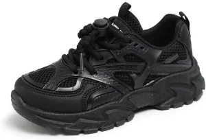 Boys Tennis Shoes Platform Girls Chunky Shoes Breathable Child Sneakers Lightweight