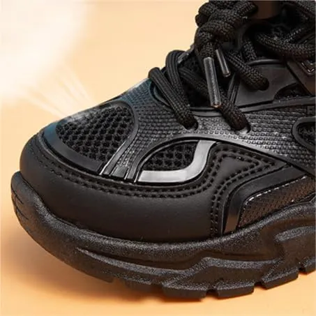 Boys Tennis Shoes Platform Girls Chunky Shoes Breathable Child Sneakers Lightweight