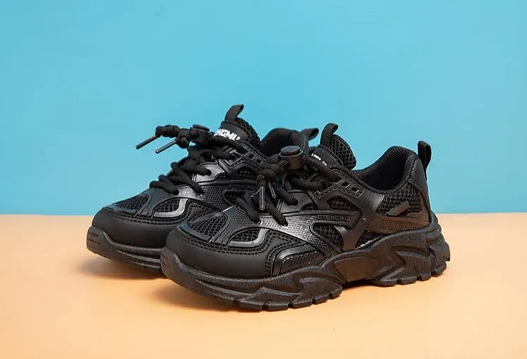 Boys Tennis Shoes Platform Girls Chunky Shoes Breathable Child Sneakers Lightweight