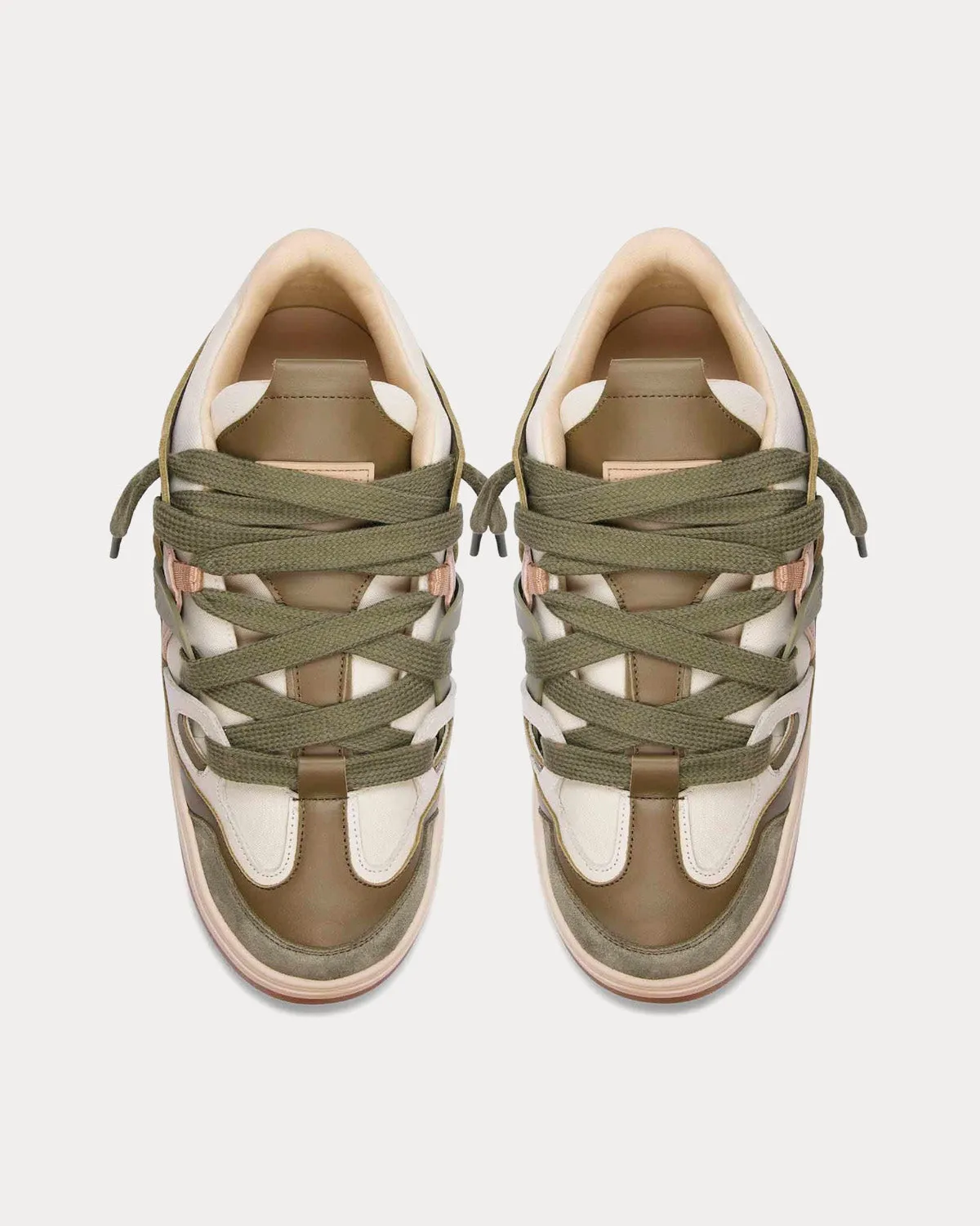 Bully Khaki / Buttercream Low Top Sneakers
