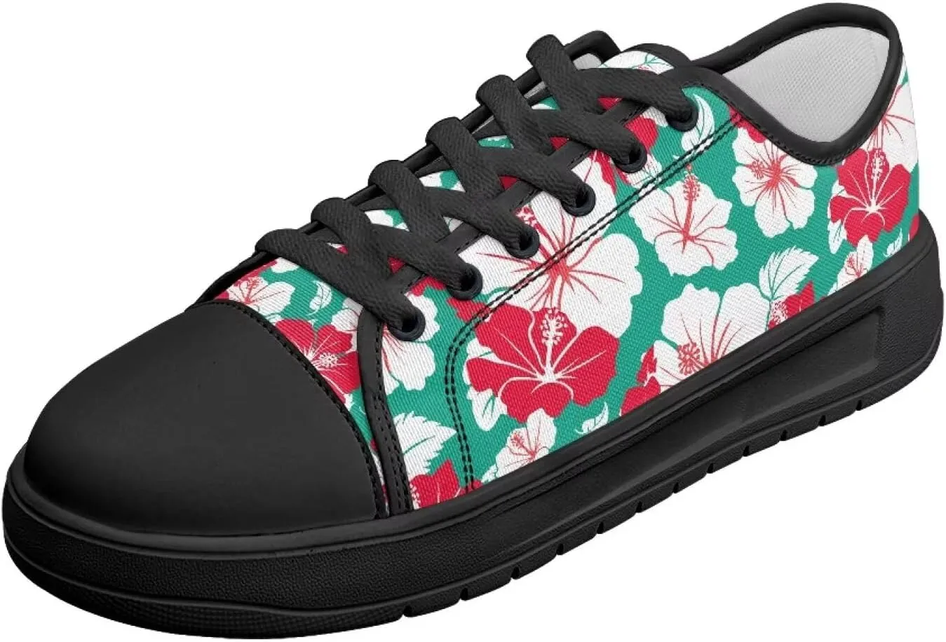 Canvas Shoes for Women Low Top Casual White Black Sneakers Womens Lace Up Fashion Comfortable Walking Shoes