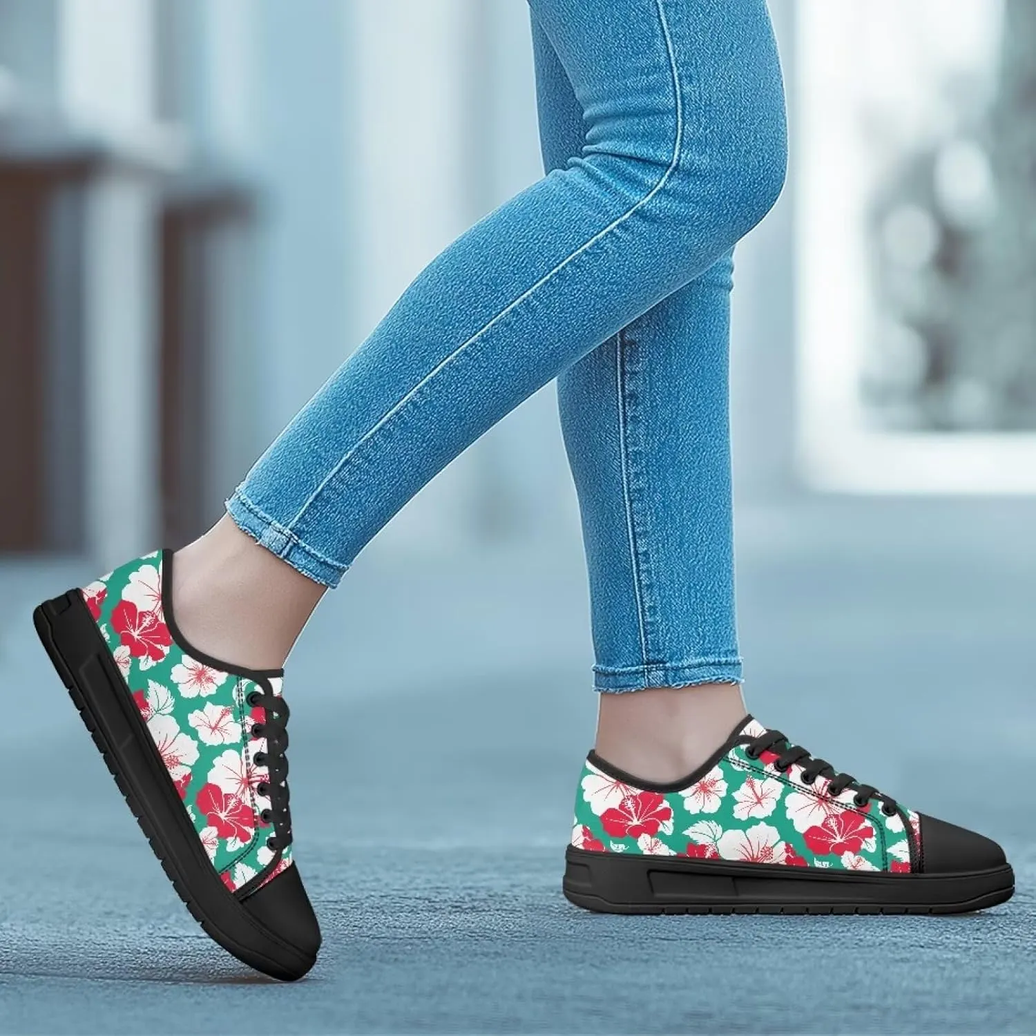 Canvas Shoes for Women Low Top Casual White Black Sneakers Womens Lace Up Fashion Comfortable Walking Shoes