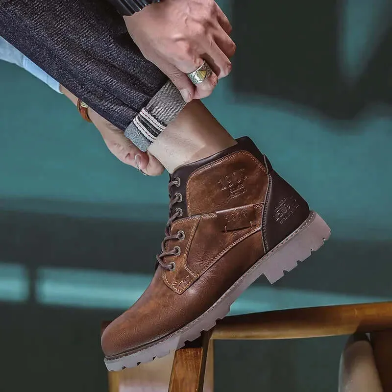 Classic Leather Boots for Men  Timeless Style and Comfort