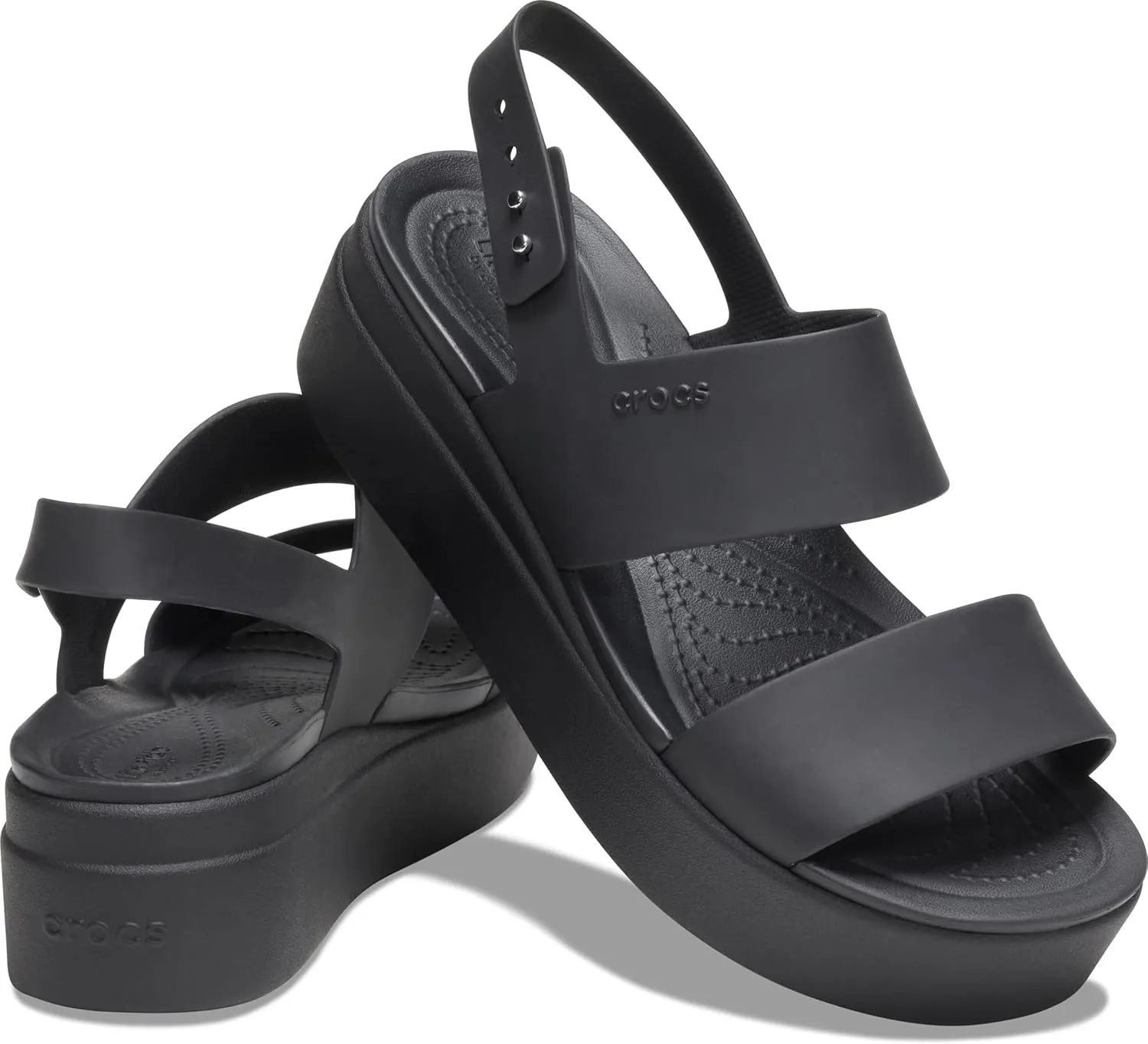 Crocs Womens Brooklyn Low Wedges, Platform Sandals