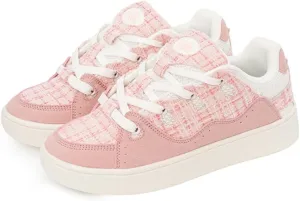 Cute Kawaii Shoes with Bread Shape Chunky Platform Lace-up Comfy Non Slip Lightweight Softy Casual Skate Sneakers Y2K Pretty Pastel Retro Trendy Gifts for Women Girls Summer Streetwear Back to School
