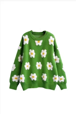 Daisy Knit Sweater