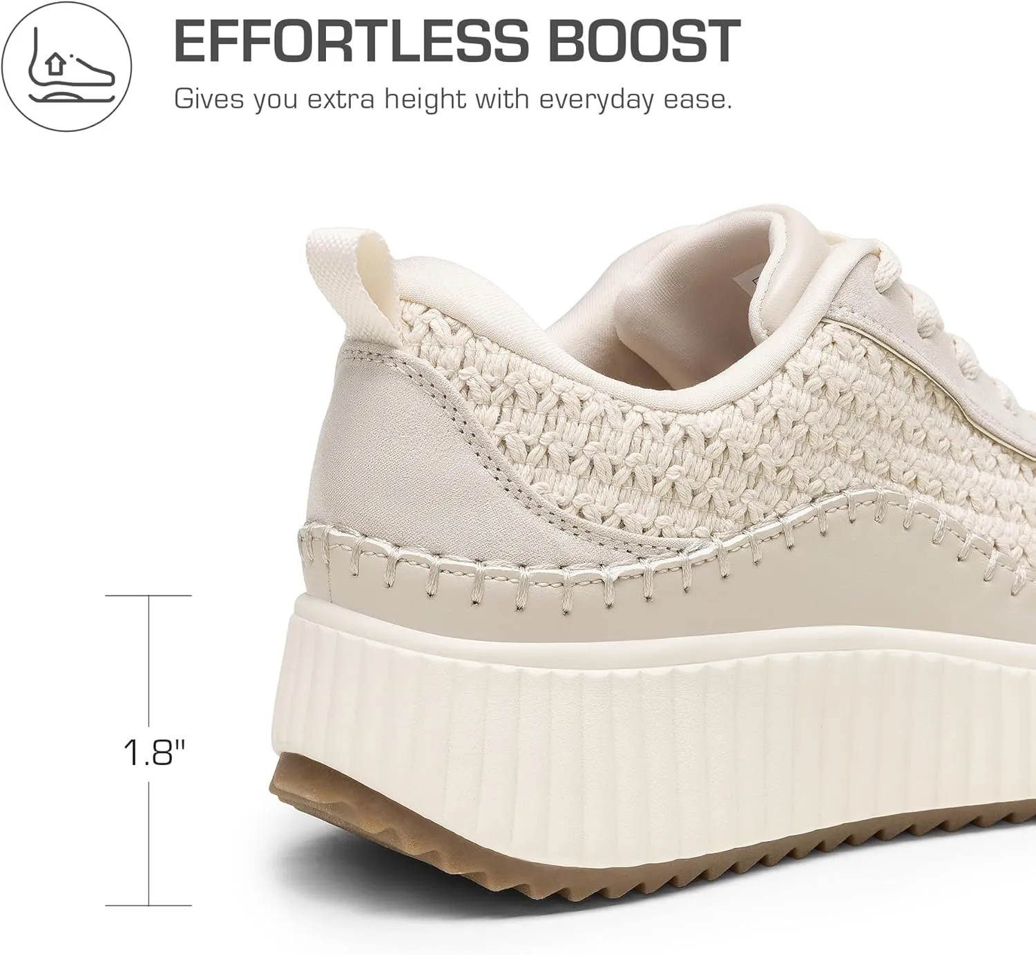 DREAM PAIRS Women Chunky City Tweed Comfortable Casual Platform Fashion Sneaker