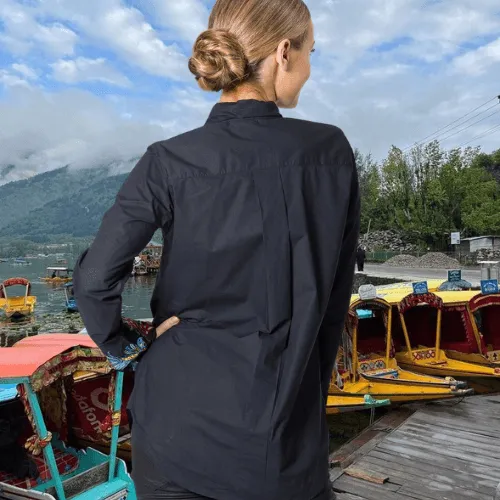 Embroidered Poplin Shirt