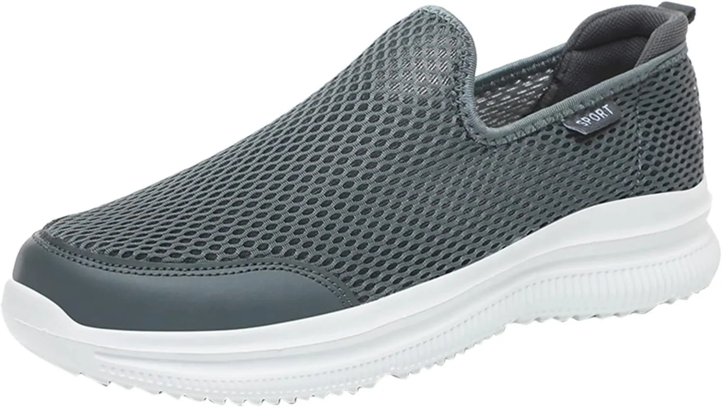 Fashion Sneakers Comfortable Fashion Summer Men Breathable Mesh Shallow Mouth Slip On Lightweight Casual Shoes