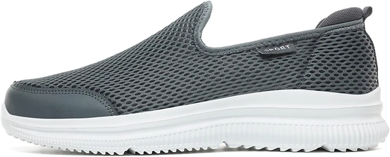 Fashion Sneakers Comfortable Fashion Summer Men Breathable Mesh Shallow Mouth Slip On Lightweight Casual Shoes
