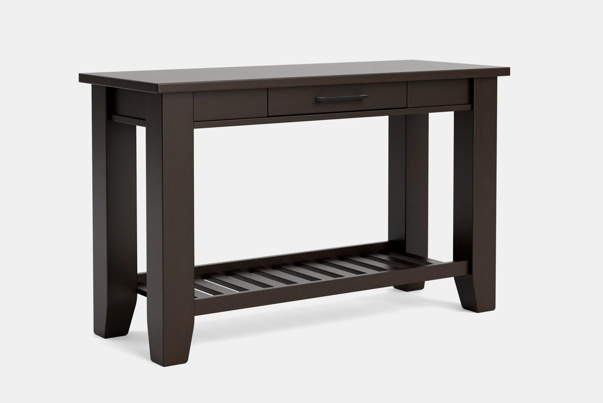 Ferngrove Hall Table with Rack & Drawer