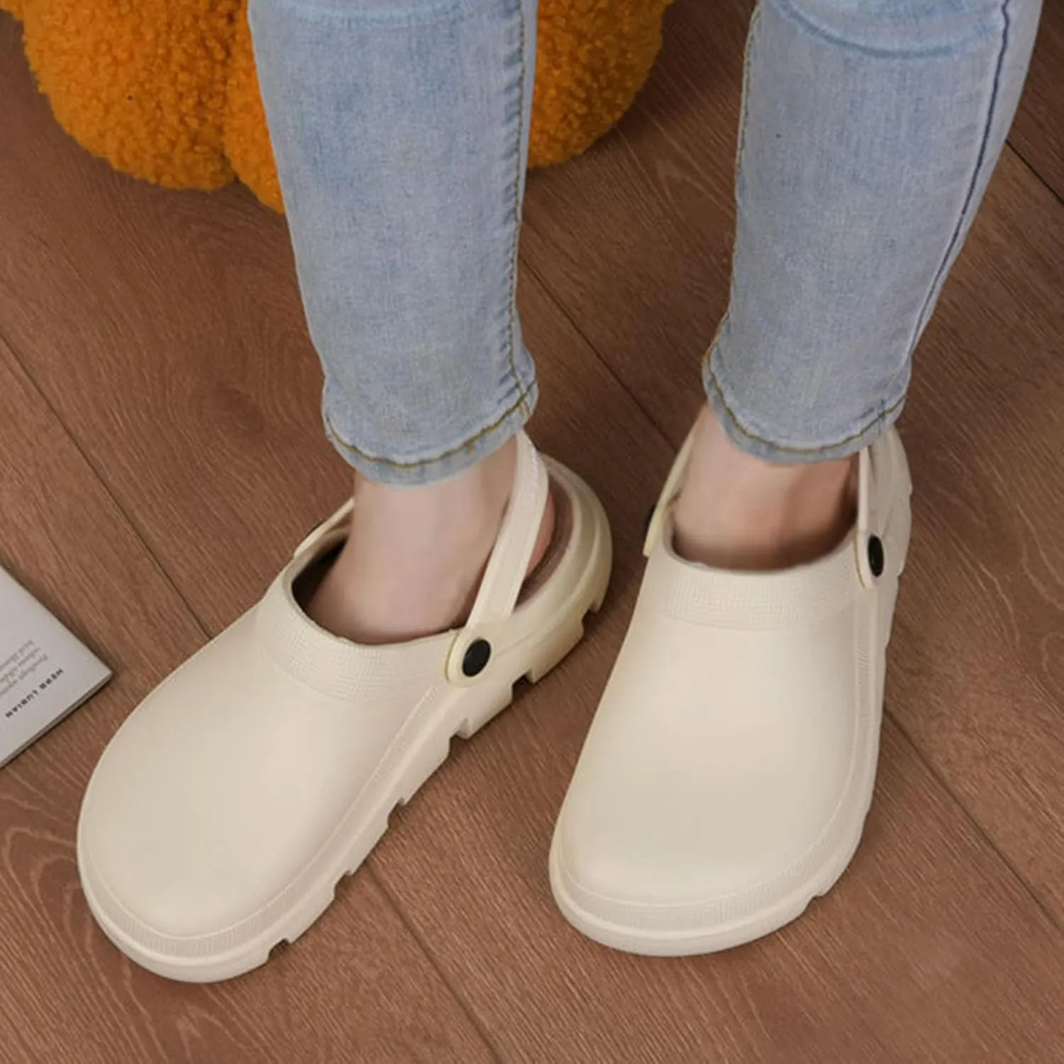 Garden Clogs Women's Clogs Rubber Rubber Garden Shoes Women's Clogs Garden Lightweight Rubber Shoes Women Bed Slippers 7