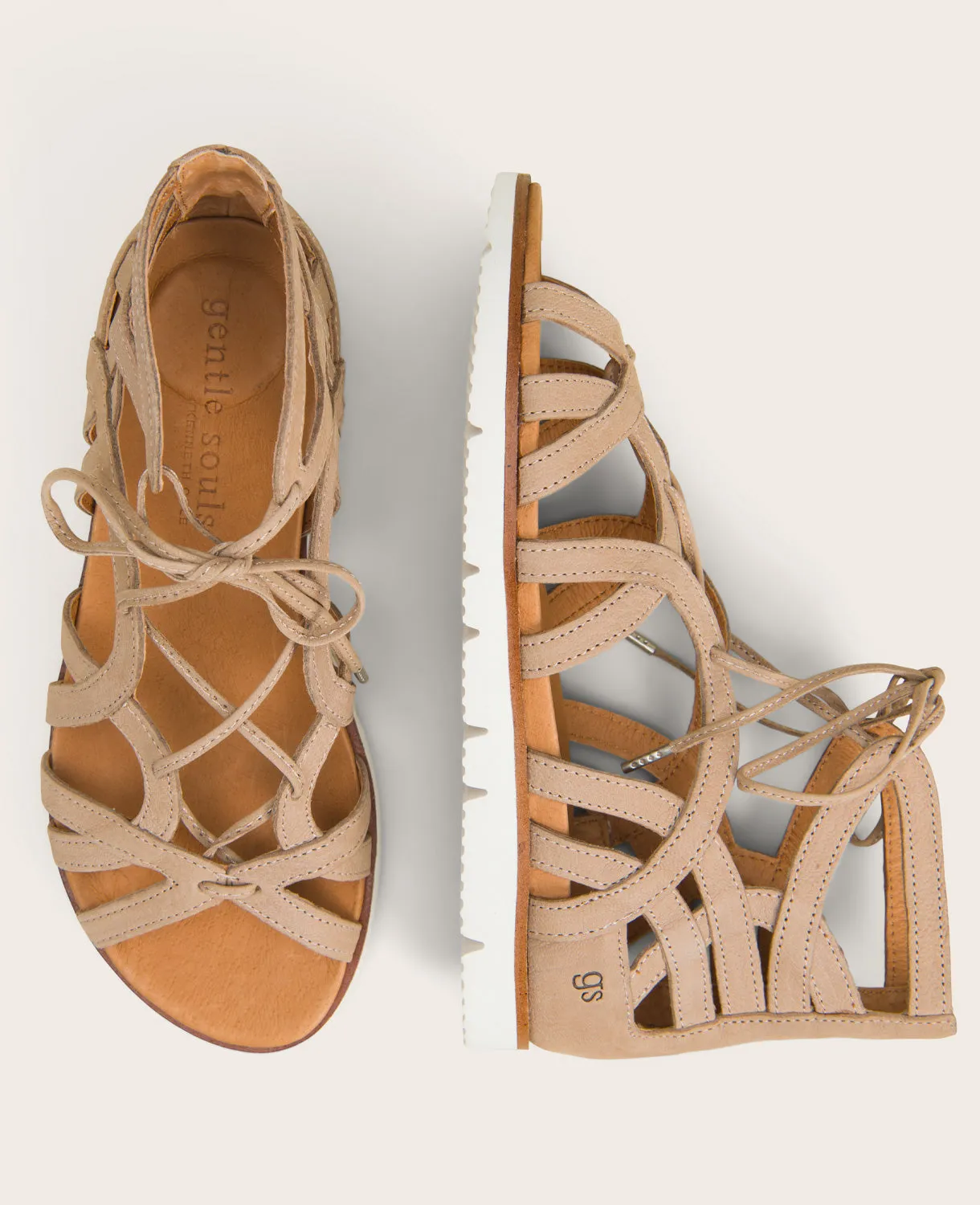 GENTLE SOULS - Lavern Lite Lace Up Gladiator
