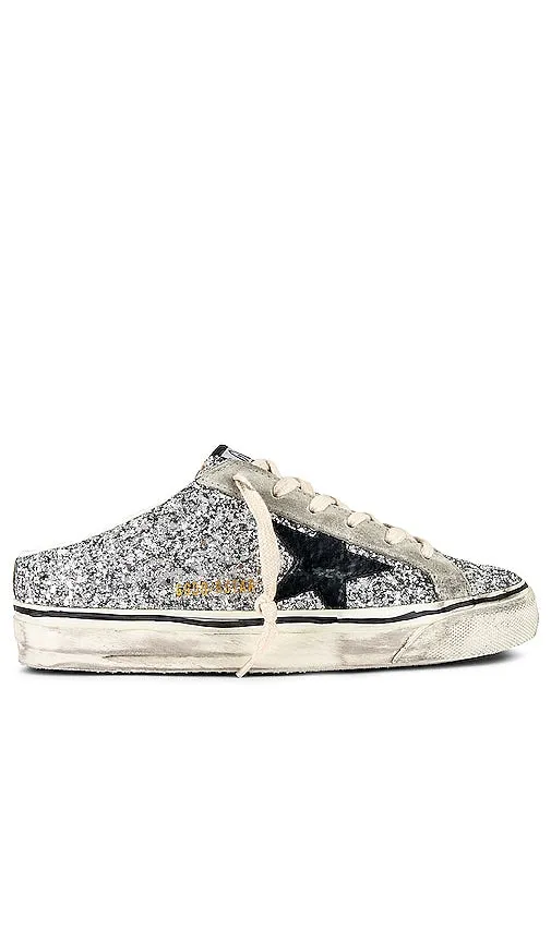 Golden Goose Superstar Sneaker in Metallic Silver
