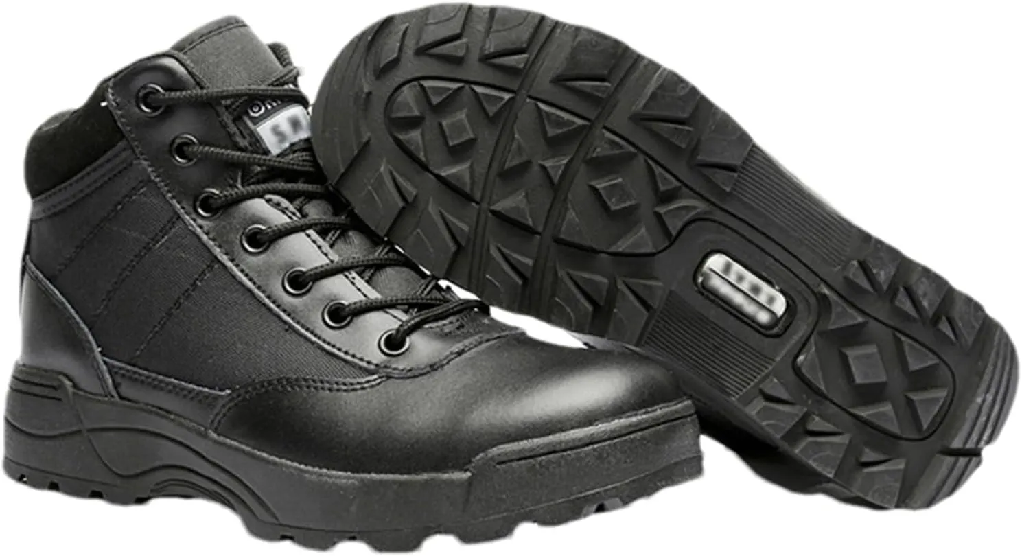 Hiking Work Boots,Breathable Desert Boots,with Side Zipper, Waterproof Hiking Work Boots,Low Cut Training Boots,for Outdoor Hiking, Rock Climbing, Hunting and Other Activity