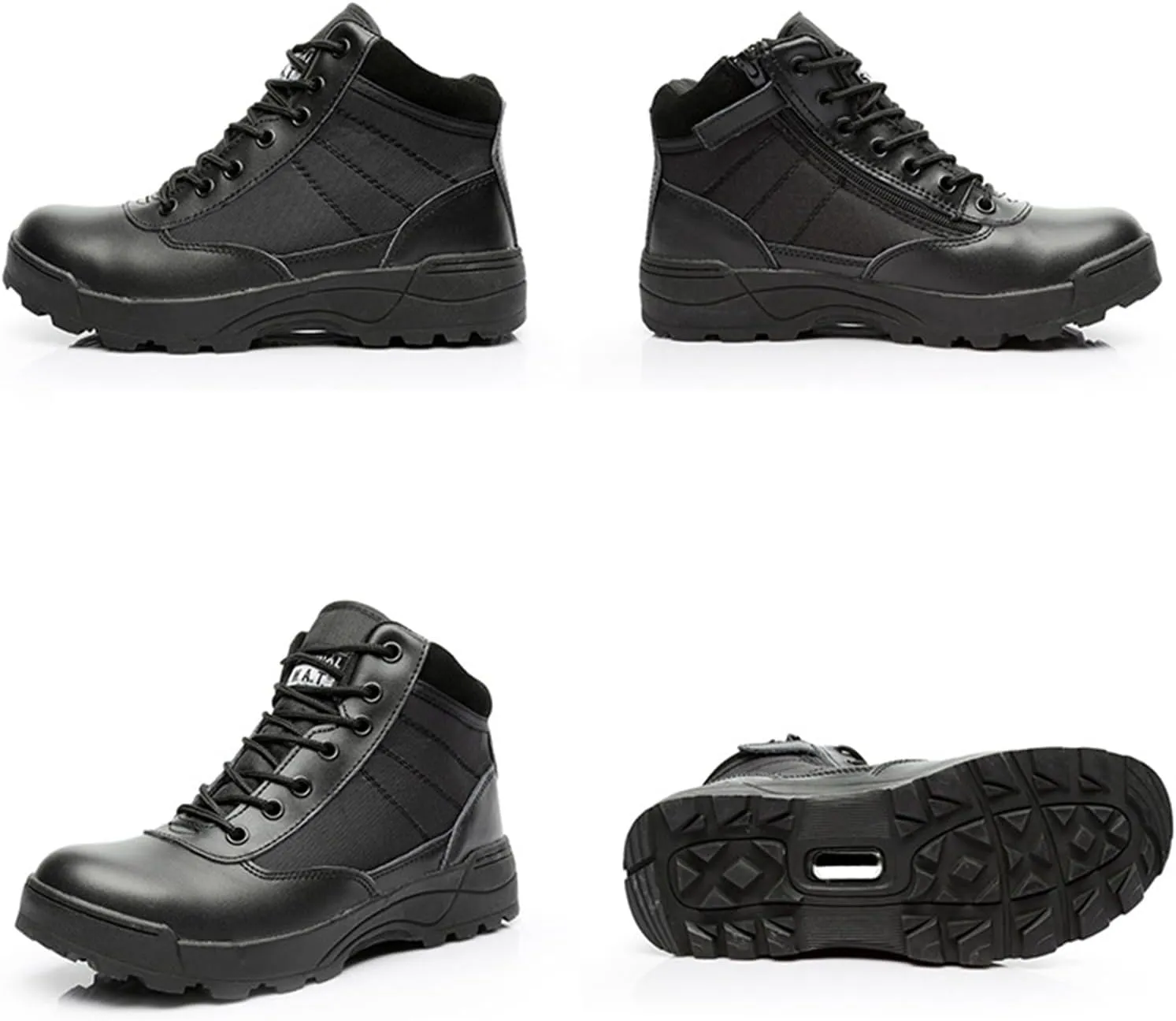 Hiking Work Boots,Breathable Desert Boots,with Side Zipper, Waterproof Hiking Work Boots,Low Cut Training Boots,for Outdoor Hiking, Rock Climbing, Hunting and Other Activity