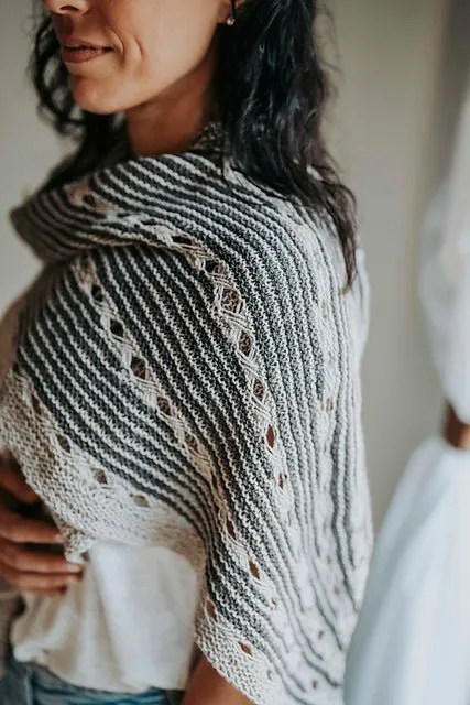 Hip Stripes Shawl