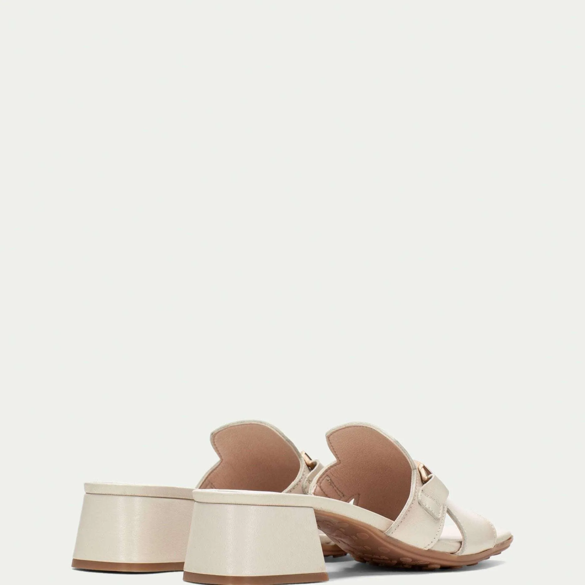 Hispanitas Off White Block Heel Mule| HV254069L