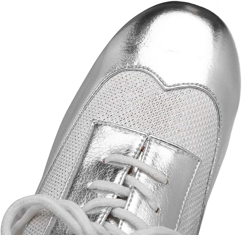 HROYL Women's Lace-up Latin Salsa Tango Practice Performance Ballroom Teacher Dance Shoes,YCL319
