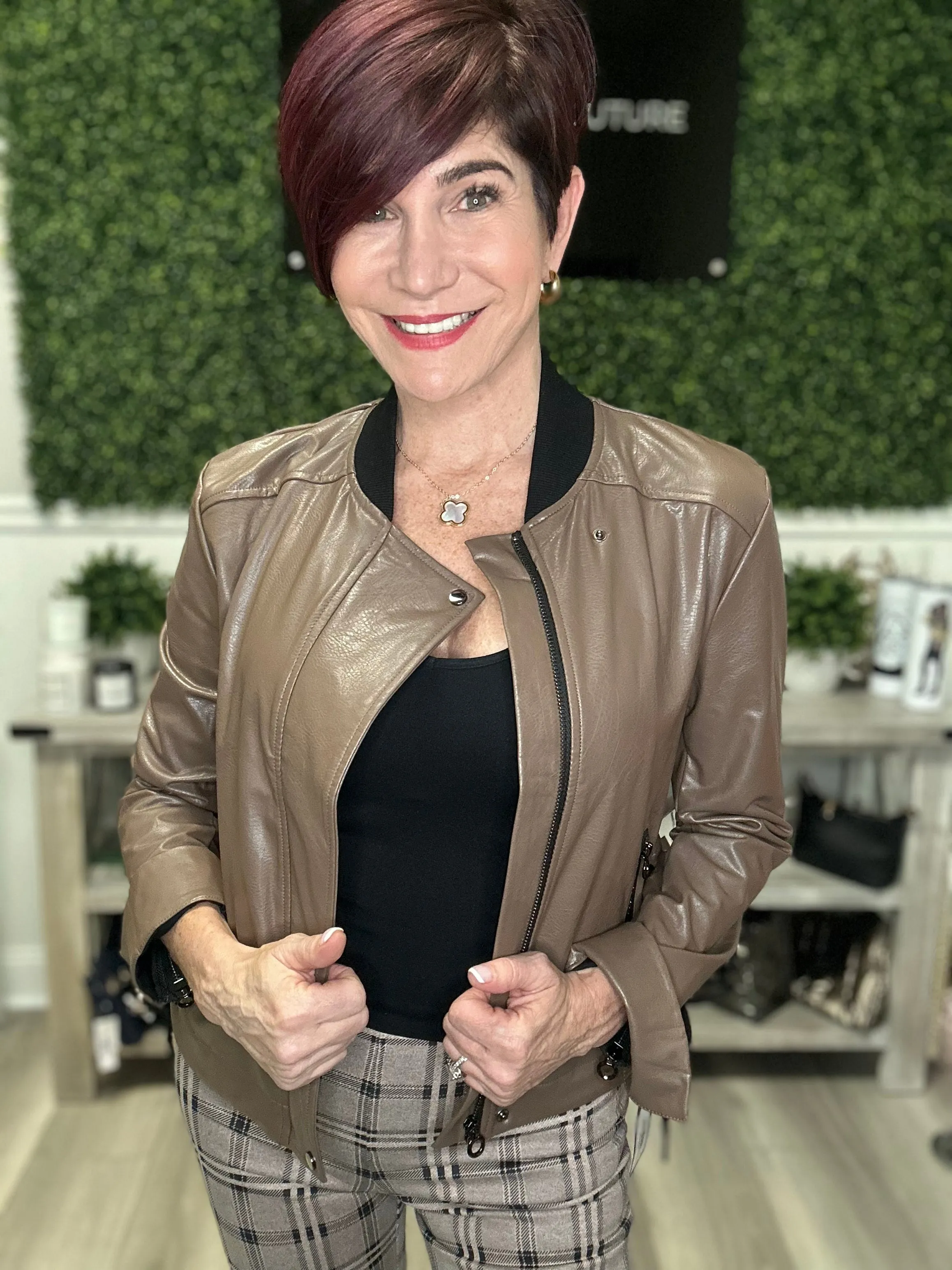 Kellie Bomber Moto Jacket