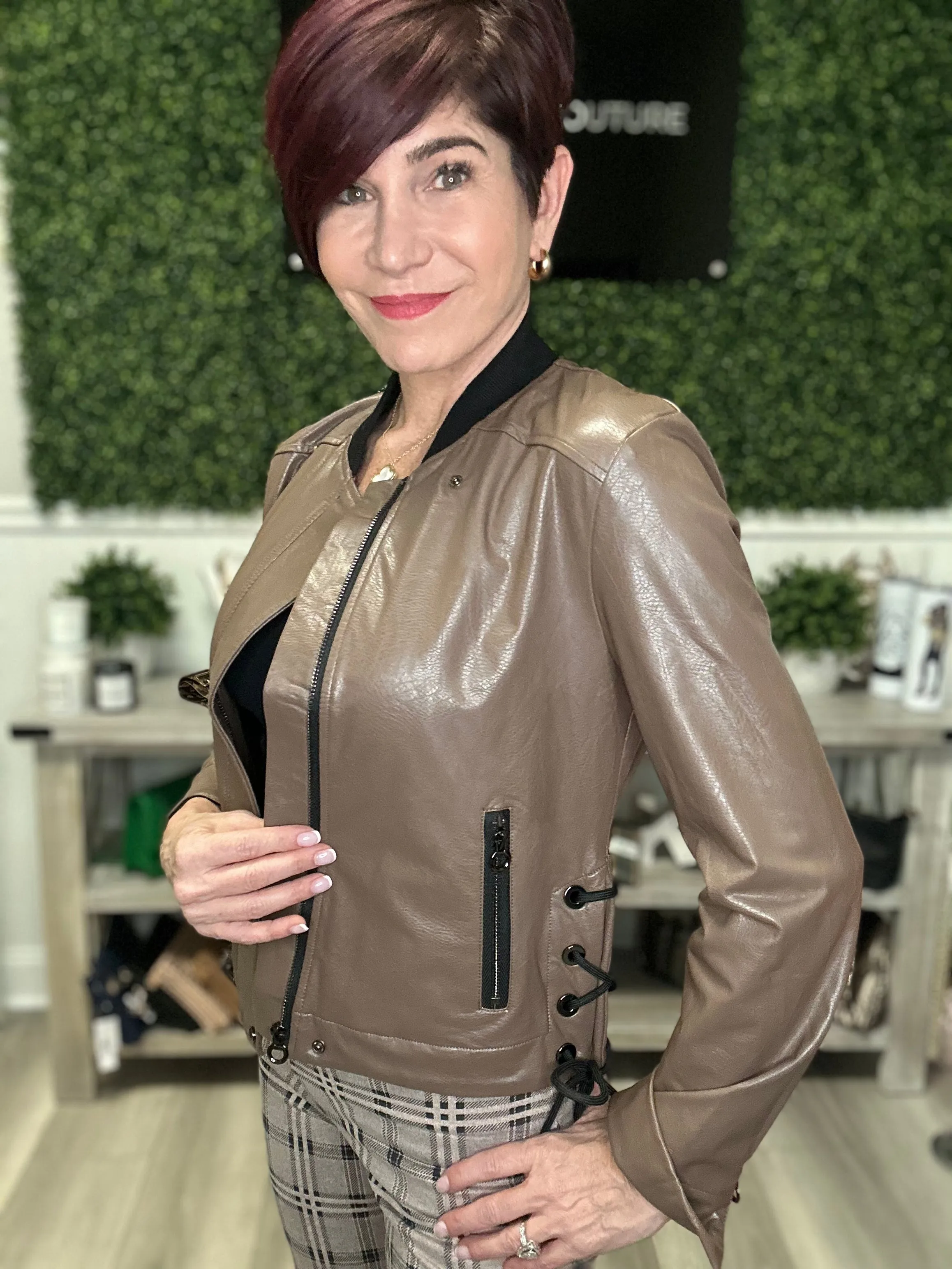 Kellie Bomber Moto Jacket