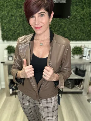 Kellie Bomber Moto Jacket