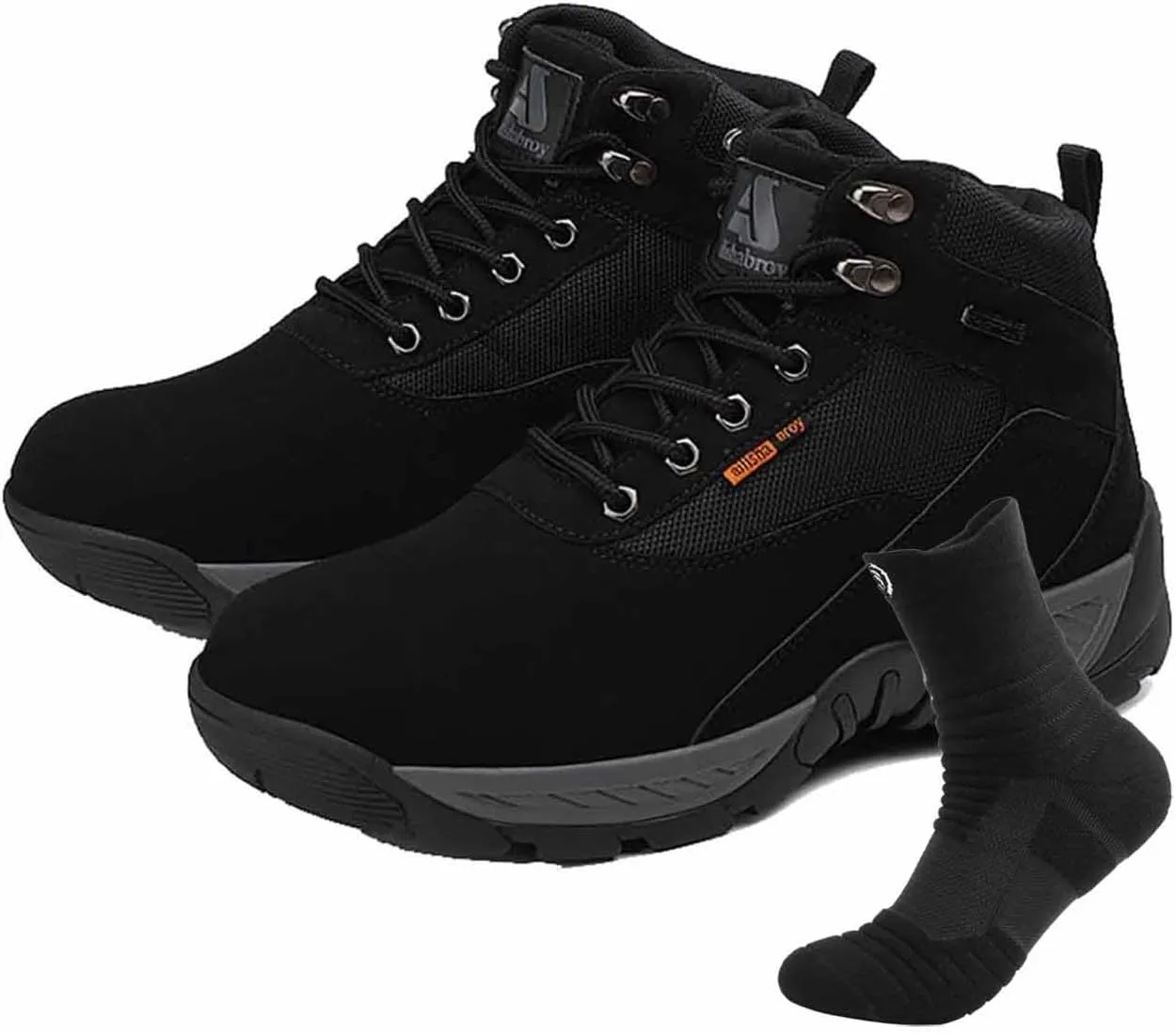 Lightweight Military Boots, Tactical Hiking Boots for Men with Sports Socks Water Proof Tactical Military Outdoor Desert Combat Boots Tactical Army Boots