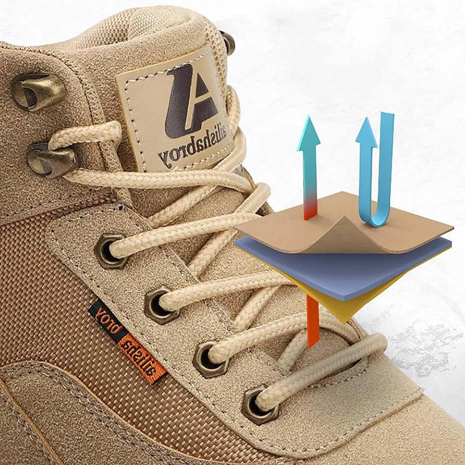 Lightweight Military Boots, Tactical Hiking Boots for Men with Sports Socks Water Proof Tactical Military Outdoor Desert Combat Boots Tactical Army Boots