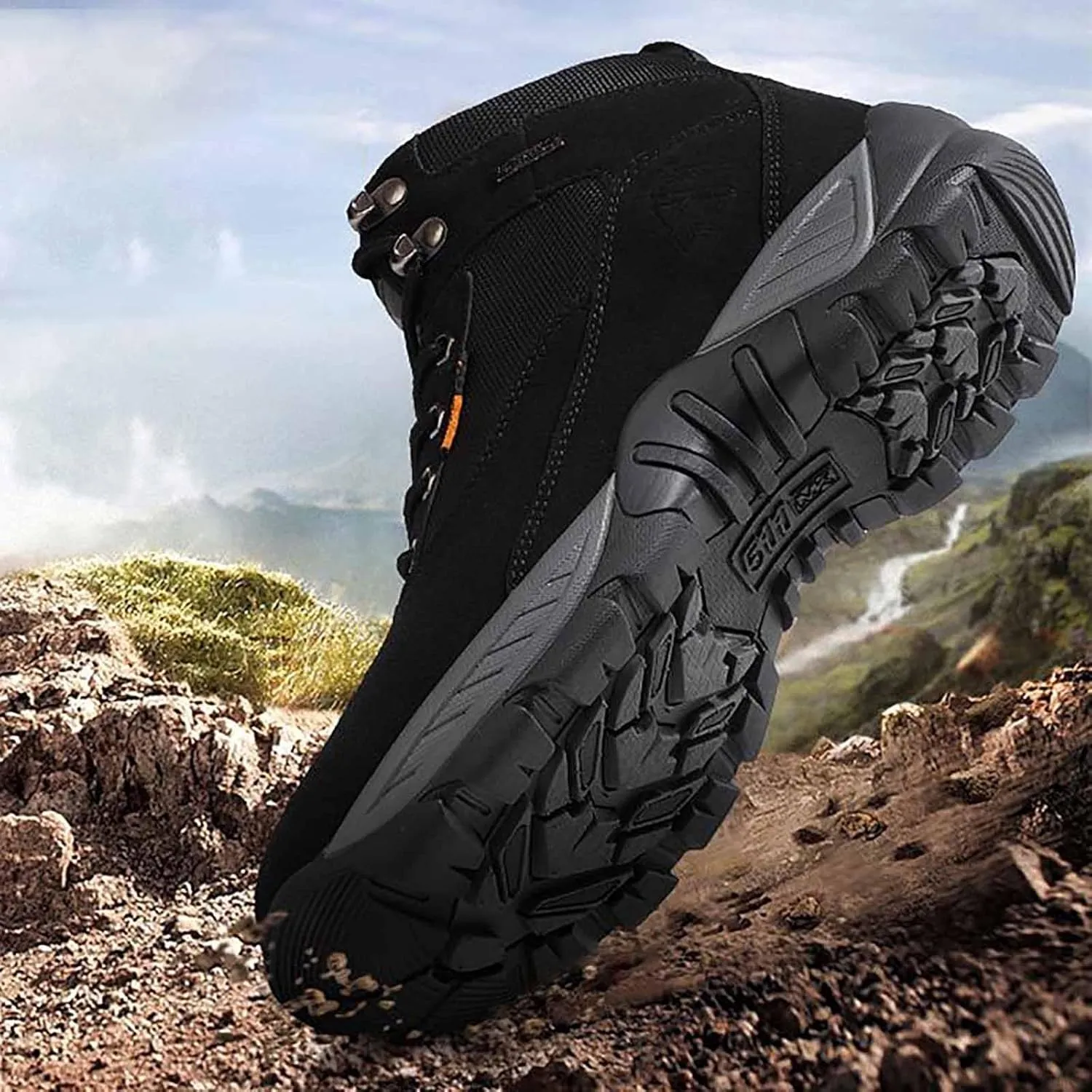 Lightweight Military Boots, Tactical Hiking Boots for Men with Sports Socks Water Proof Tactical Military Outdoor Desert Combat Boots Tactical Army Boots