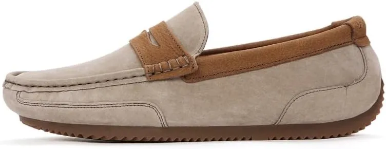 Loafers for Men Round Toe Suede Vamp Penny Loafers Lightweight Slip Resistant Anti-Slip Classic Slip-ons