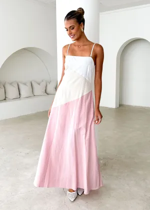 Maliah Maxi Dress - Pink Splice