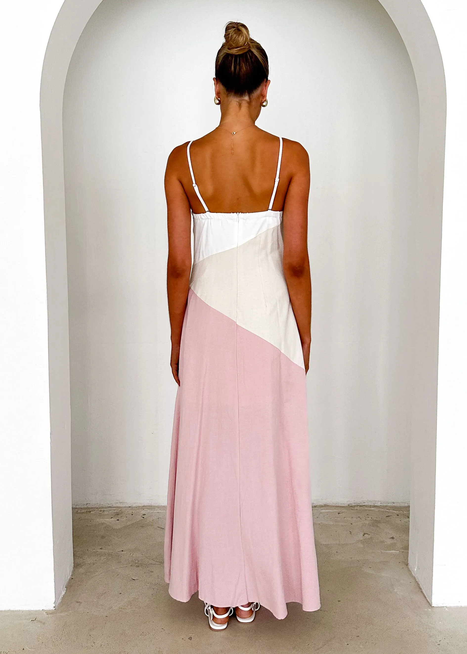 Maliah Maxi Dress - Pink Splice