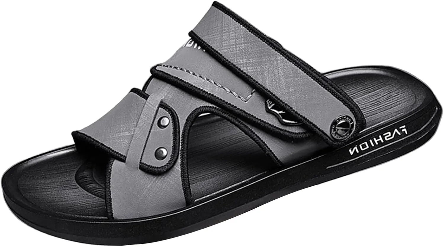Men Flat Sandals Beach Wear Fashionable Open Toe Comfortable Casual Outdoor Sandals Lightweight Walking Summer Fisherman Shoe