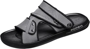 Men Flat Sandals Beach Wear Fashionable Open Toe Comfortable Casual Outdoor Sandals Lightweight Walking Summer Fisherman Shoe