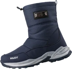 Men Work Boots Soft Toe Hiking Sneakers with Warm Fur Lining Safety Shoes for Women Comfortable Waterproof Outdoor Shoes Lightweight Anti Slip Hike Grounded Footwear
