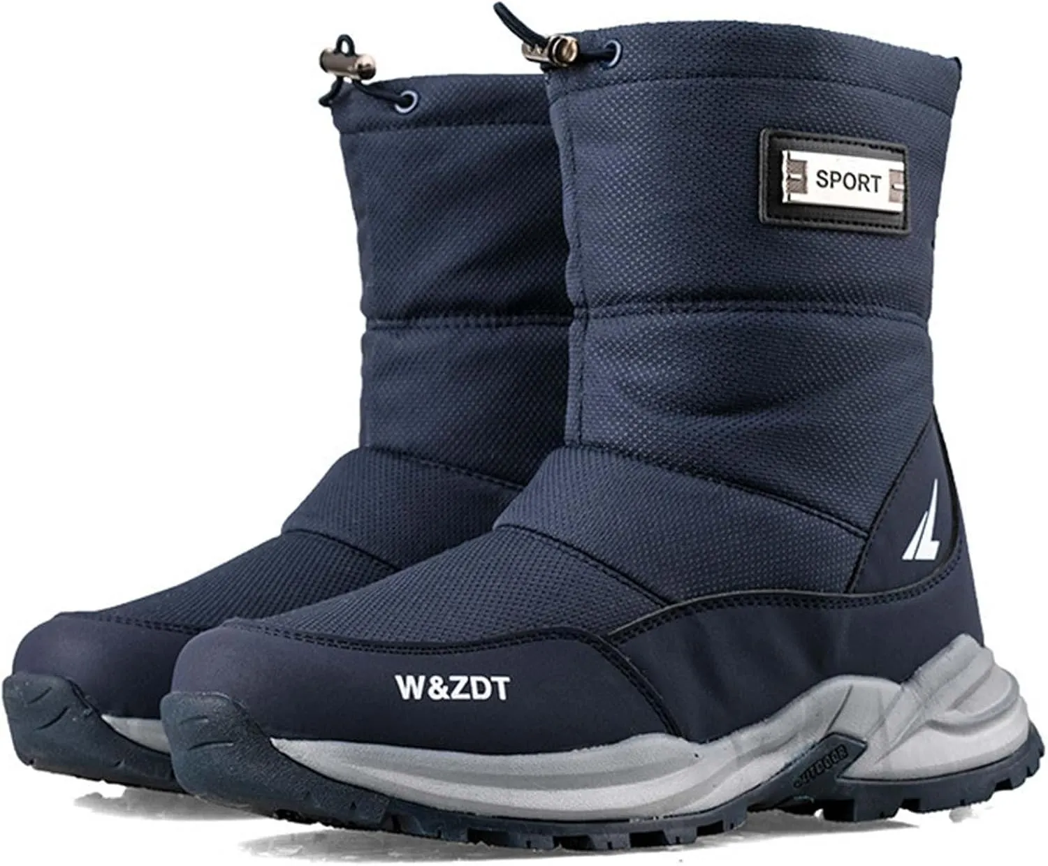 Men Work Boots Soft Toe Hiking Sneakers with Warm Fur Lining Safety Shoes for Women Comfortable Waterproof Outdoor Shoes Lightweight Anti Slip Hike Grounded Footwear