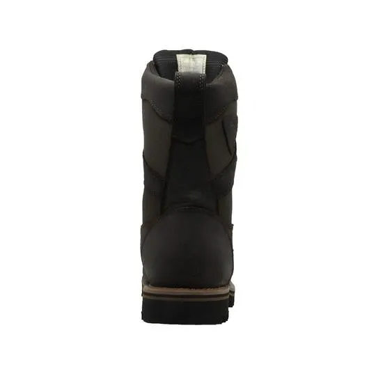 Men's 11" Dark Brown Cordura Leather Boots