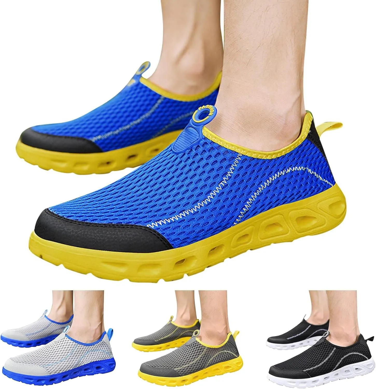 Men's Everyday Athletic Shoes Men Sports Shoes Spring and Summer Fashionable New Pattern Mesh Breathable Comfortable Non