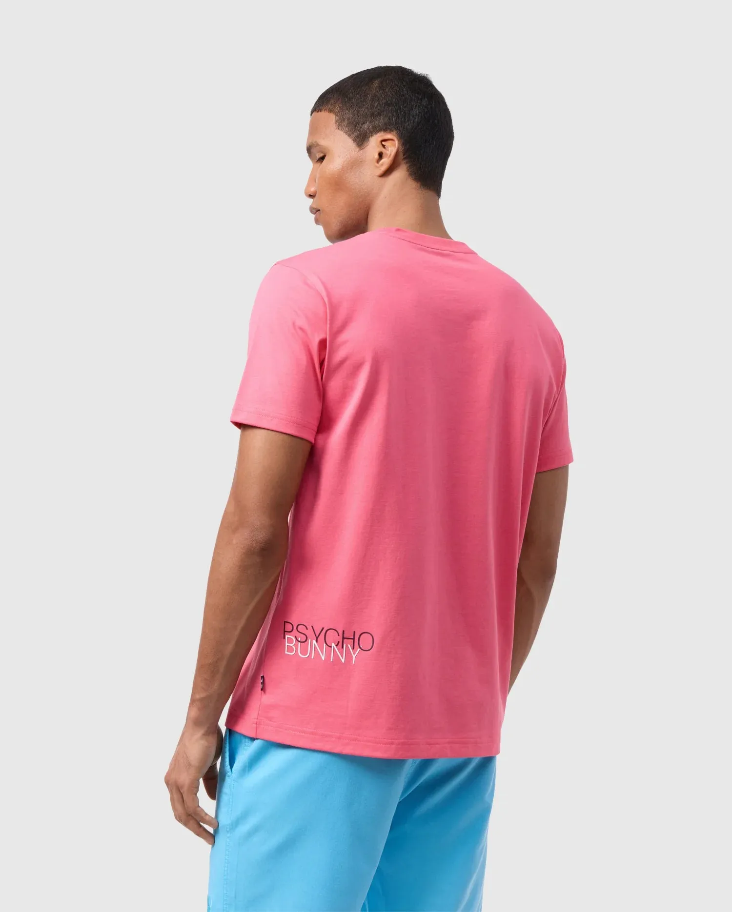 Men's Psycho Bunny Rodman Graphic Tee Black Camellia Rose