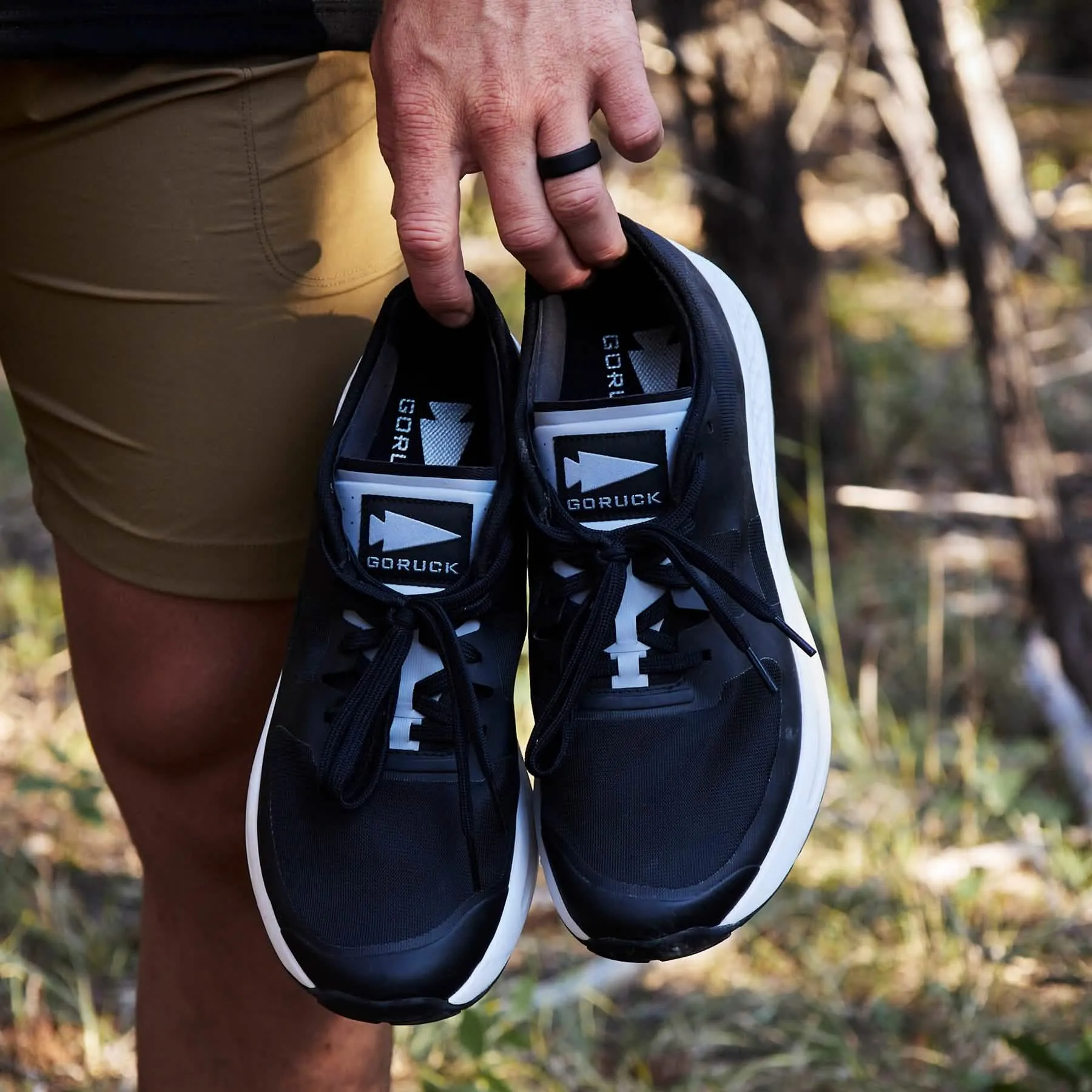 Men's Rough Runners - Black   Stone   White