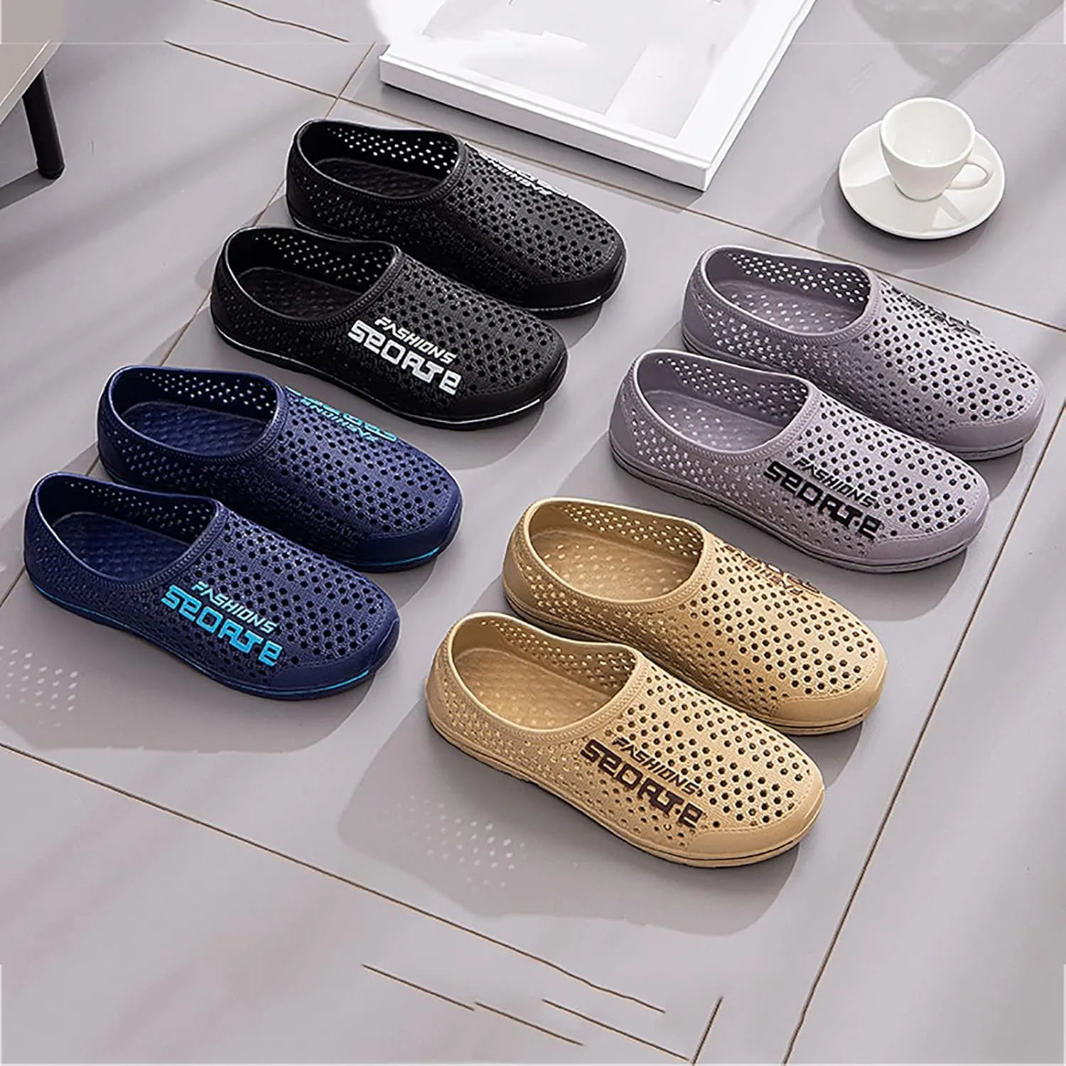 Men's Sandals 2024 Men Sandal Beach Non Slip Garden Men Clogs Shoes For Men Beach Shoes